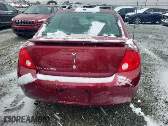 ✅ 2009 Pontiac G5 • VIN: 1G2AS58H997112153 • Lot: 64553355. Listed on Copart with Not provided. Free auction sales archive from the USA and detailed vehicle history report at DreamBid. Image 6.