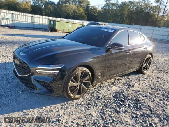✅ 2023 Genesis G70 2.0T • VIN: KMTG34TAXPU116781 • Лот: 92244725. Опубликован ранее на Copart с пробегом 73 712 миль. Бесплатный доступ к архиву аукционных продаж из США и подробный отчёт об истории автомобиля на DreamBid. Изображение 1.