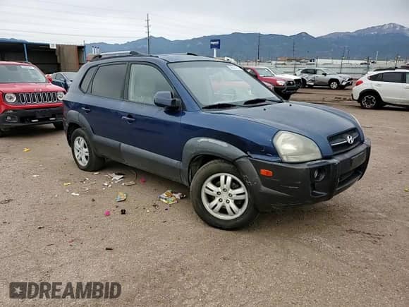 2007 Hyundai Tucson SE with VIN KM8JN72D47U526922, listed as a Copart auction lot 58834145 with 191,302 mi miles and Salvage title. Bid and sale history available at DreamBid. Image 14.