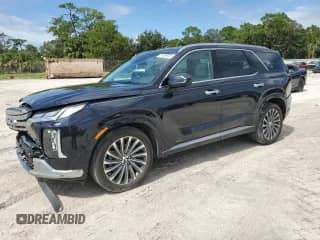 2024 Hyundai Palisade Calligraphy с VIN KM8R7DGE0RU754917, выставлен на аукционе Copart как лот 81896905 с пробегом 24 119 миль миль и На запчасти • Non repairable. История ставок и продаж доступна на DreamBid. Изображение 1.