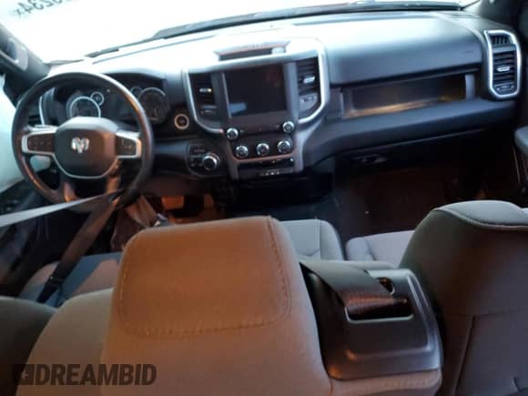 2021 Ram 1500 Big Horn with VIN 1C6SRFFM4MN655872, listed as a Copart auction lot 81506234 with Not provided miles and Salvage title. Bid and sale history available at DreamBid. Image 8.
