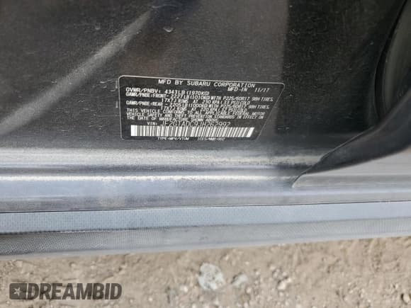 ✅ 2018 Subaru Crosstrek Premium • VIN: JF2GTADC9JH262992 • Lot: 83761735. Listed on Copart with 74,280 mi. Free auction sales archive from the USA and detailed vehicle history report at DreamBid. Image 13.