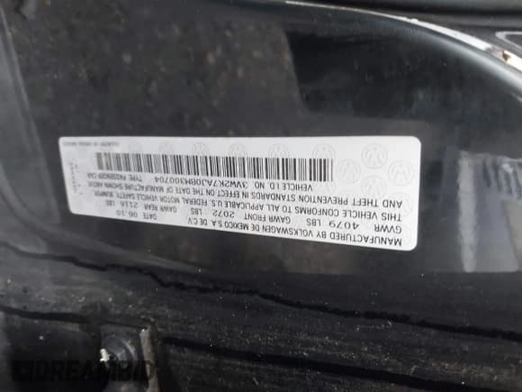 ✅ 2011 Volkswagen Jetta • VIN: 3VW2K7AJ0BM300704 • Лот: 43315616. Опубликован ранее на IAAI с пробегом Не указан. Бесплатный доступ к архиву аукционных продаж из США и подробный отчёт об истории автомобиля на DreamBid. Изображение 9.