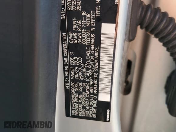 ✅ 2016 Volvo XC60 T5 Platinum • VIN: YV4612RM1G2820480 • Лот: 67959215. Опубликован ранее на Copart с пробегом 46 730 миль. Бесплатный доступ к архиву аукционных продаж из США и подробный отчёт об истории автомобиля на DreamBid. Изображение 13.