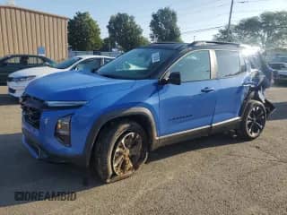 2025 Chevrolet Equinox FWD RS z VIN 3GNAXLEG2SL260601, wystawiony jako Copart lot #81830495 z przebiegiem 2 456 mil mil oraz Szkoda całkowita • Salvage title. Historia ofert i sprzedaży dostępna na DreamBid. Obrazek 1.