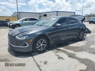 2023 Hyundai Sonata Blue z VIN KMHL24JJ1PA058222, wystawiony jako Copart lot #62589675 z przebiegiem 29 392 mil mil oraz Szkoda całkowita • Salvage title. Historia ofert i sprzedaży dostępna na DreamBid. Obrazek 1.