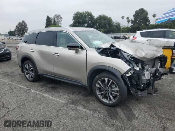 ✅ 2024 Infiniti QX60 Luxe • VIN: 5N1DL1FR4RC356270 • Lot: 59819075. Listed on Copart with 7,561 mi. Free auction sales archive from the USA and detailed vehicle history report at DreamBid. Image 4.