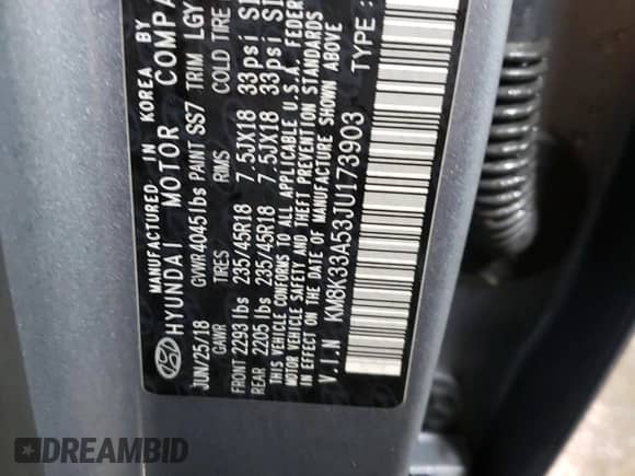 2018 Hyundai Kona Limited с VIN KM8K33A53JU173903, выставлен на аукционе Copart как лот 73485152 с пробегом 36 196 миль миль и . История ставок и продаж доступна на DreamBid. Изображение 12.