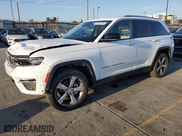2022 Jeep Grand Cherokee Limited с VIN 1C4RJGBG7N8634129, выставлен на аукционе Copart как лот 70141575 с пробегом 36 550 миль миль и Списание • Salvage title. История ставок и продаж доступна на DreamBid. Изображение 1.