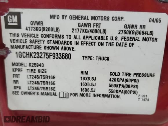 ✅ 2005 Chevrolet Silverado 2500HD LS • VIN: 1GCHK23275F933680 • Lot: 90767445. Wystawiony na Copart z przebiegiem 198 469 mil. Bezpłatny archiwum sprzedaży aukcyjnych z USA i szczegółowy raport historii pojazdu na DreamBid. Zdjęcie 12.