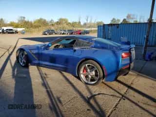 2014 Chevrolet Corvette 3LT с VIN 1G1YE2D72E5108811, выставлен на аукционе Copart как лот 74807174 с пробегом 57 060 миль миль и Списание • Salvage title. История ставок и продаж доступна на DreamBid. Изображение 2.