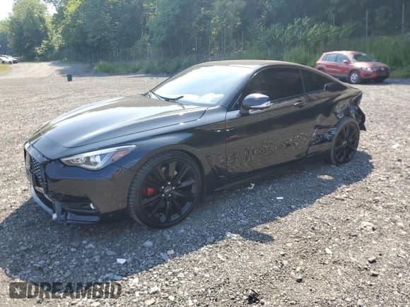 ✅ 2019 Infiniti Q60 Red Sport 400 • VIN: JN1FV7EL8KM440814 • Lot: 66179465. Listed on Copart with 56,329 mi. Free auction sales archive from the USA and detailed vehicle history report at DreamBid. Image 1.