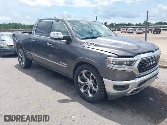2019 Ram 1500 Limited z VIN 1C6SRFPT0KN519175, wystawiony jako IAAI lot #42545851 z przebiegiem 84 280 mil mil oraz . Historia ofert i sprzedaży dostępna na DreamBid. Obrazek 1.