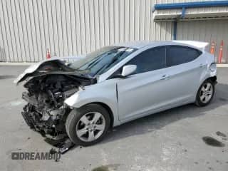 2012 Hyundai Elantra GLS with VIN KMHDH4AE9CU199747, listed as a Copart auction lot 90084165 with 117,672 mi miles and Salvage title. Bid and sale history available at DreamBid. Image 1.