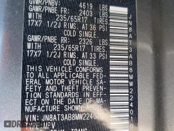 ✅ 2021 Nissan Rogue S • VIN: JN8AT3AB8MW224010 • Lot: 82292375. Wystawiony na Copart z przebiegiem 58 869 mil. Bezpłatny archiwum sprzedaży aukcyjnych z USA i szczegółowy raport historii pojazdu na DreamBid. Zdjęcie 13.