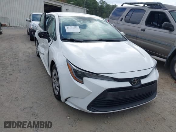 ✅ 2024 Toyota Corolla LE • VIN: 5YFB4MDE9RP098295 • Lot: 43394733. Wystawiony na IAAI z przebiegiem 50 497 mil. Bezpłatny archiwum sprzedaży aukcyjnych z USA i szczegółowy raport historii pojazdu na DreamBid. Zdjęcie 1.