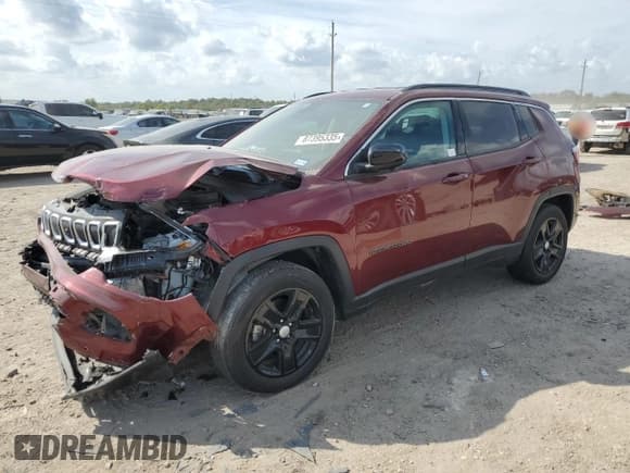 ✅ 2022 Jeep Compass Latitude • VIN: 3C4NJCBB2NT156618 • Lot: 87395335. Listed on Copart with 33,794 mi. Free auction sales archive from the USA and detailed vehicle history report at DreamBid. Image 1.