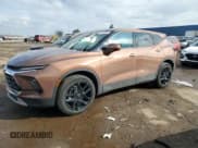 ✅ 2023 Chevrolet Blazer LT • VIN: 3GNKBHR45PS170730 • Lot: 52320805. Listed on Copart with 18,676 mi. Free auction sales archive from the USA and detailed vehicle history report at DreamBid. Image 1.