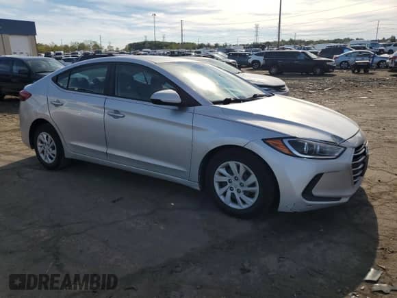 2017 Hyundai Elantra SE with VIN 5NPD74LF3HH206755, listed as a Copart auction lot 85148895 with 145,761 mi miles and Salvage title. Bid and sale history available at DreamBid. Image 4.