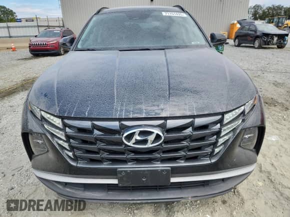 2023 Hyundai Tucson Blue z VIN KM8JBCA18PU084879, wystawiony jako Copart lot #71151435 z przebiegiem 13 377 mil mil oraz Szkoda całkowita • Salvage title. Historia ofert i sprzedaży dostępna na DreamBid. Obrazek 5.