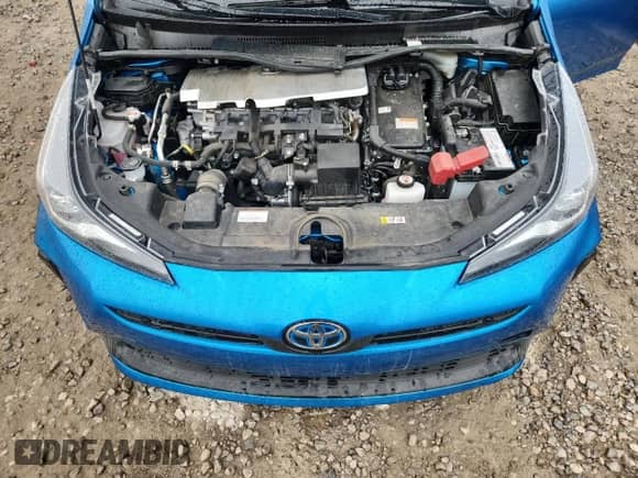 2021 Toyota Prius L Eco with VIN JTDKAMFU6M3145619, listed as a Copart auction lot 60266185 with 43,256 mi miles and Salvage title. Bid and sale history available at DreamBid. Image 11.