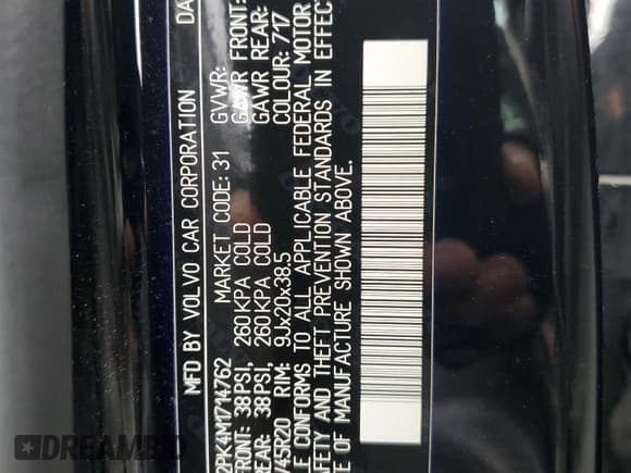 ✅ 2021 Volvo XC90 Momentum • VIN: YV4A22PK4M1714762 • Lot: 70361075. Listed on Copart with 48,239 mi. Free auction sales archive from the USA and detailed vehicle history report at DreamBid. Image 13.