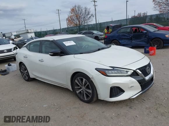 ✅ 2020 Nissan Maxima SV • VIN: 1N4AA6CVXLC383241 • Lot: 43652842. Listed on IAAI with 64,684 mi. Free auction sales archive from the USA and detailed vehicle history report at DreamBid. Image 1.