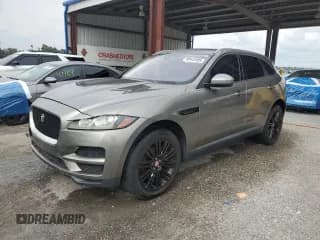 ✅ 2018 Jaguar F-Pace 35t Premium • VIN: SADCJ2EV2JA257266 • Lot: 80442005. Listed on Copart with 86,243 mi. Free auction sales archive from the USA and detailed vehicle history report at DreamBid. Image 1.