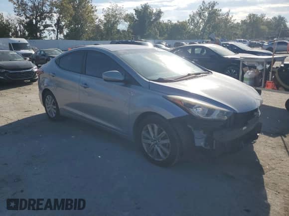 2016 Hyundai Elantra SE with VIN 5NPDH4AE5GH728633, listed as a Copart auction lot 82176685 with 70,209 mi miles and Salvage title. Bid and sale history available at DreamBid. Image 4.