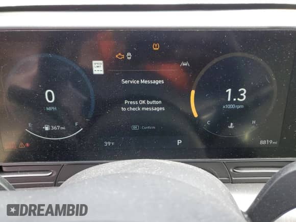 2024 Hyundai Kona SEL with VIN KM8HCCAB7RU074688, listed as a Copart auction lot 87756115 with 8,819 mi miles and Salvage title. Bid and sale history available at DreamBid. Image 9.