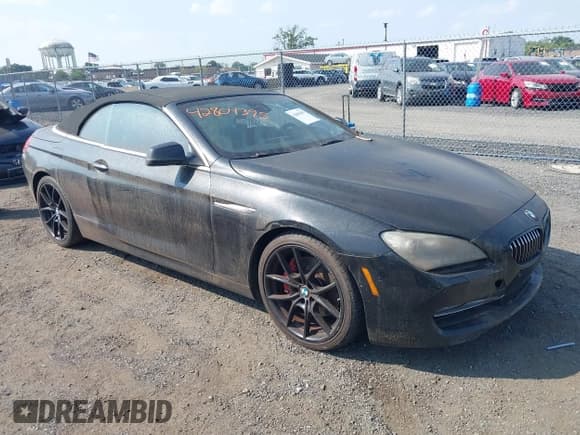 ✅ 2012 BMW 6 Series 650i • VIN: WBALZ3C5XCDL72533 • Lot: 42804395. Listed on IAAI with 123,299 mi. Free auction sales archive from the USA and detailed vehicle history report at DreamBid. Image 1.