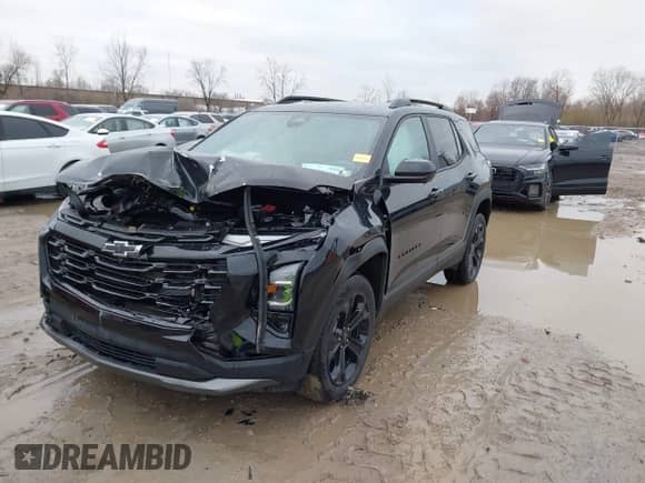 2025 Chevrolet Equinox AWD LT с VIN 3GNAXPEG4SL144923, выставлен на аукционе IAAI как лот 41882331 с пробегом 4 761 миль миль и . История ставок и продаж доступна на DreamBid. Изображение 2.
