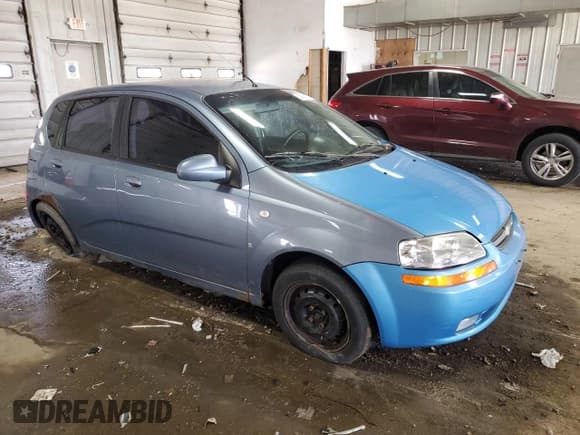 ✅ 2007 Chevrolet Aveo LS • VIN: KL1TD666X7B779073 • Lot: 58980575. Wystawiony na Copart z przebiegiem 163 996 mil. Bezpłatny archiwum sprzedaży aukcyjnych z USA i szczegółowy raport historii pojazdu na DreamBid. Zdjęcie 4.