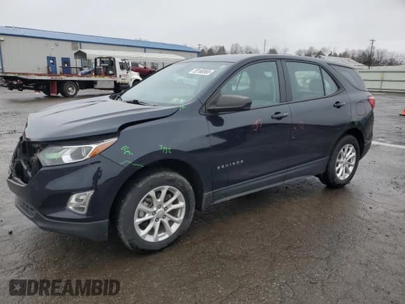 ✅ 2021 Chevrolet Equinox LS • VIN: 3GNAX5EV0MS141383 • Лот: 50166565. Опубликован ранее на Copart с пробегом 77 852 миль. Бесплатный доступ к архиву аукционных продаж из США и подробный отчёт об истории автомобиля на DreamBid. Изображение 1.