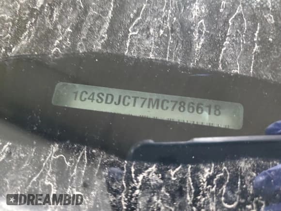 ✅ 2021 Dodge Durango R/T • VIN: 1C4SDJCT7MC786618 • Lot: 55203945. Listed on Copart with Not provided. Free auction sales archive from the USA and detailed vehicle history report at DreamBid. Image 13.