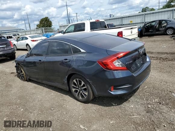 ✅ 2016 Honda Civic LX • VIN: 19XFC2F58GE024676 • Lot: 70344345. Listed on Copart with Not provided. Free auction sales archive from the USA and detailed vehicle history report at DreamBid. Image 2.