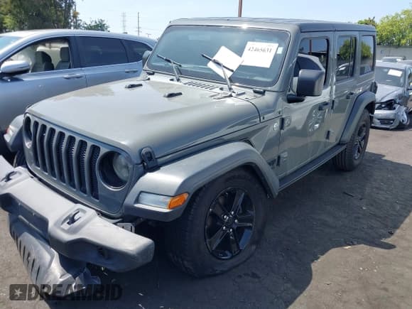 ✅ 2020 Jeep Wrangler Unlimited Sport S • VIN: 1C4HJXDG0LW104523 • Lot: 42465631. Listed on IAAI with 65,439 mi. Free auction sales archive from the USA and detailed vehicle history report at DreamBid. Image 20.