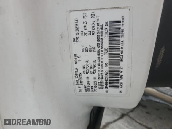 ✅ 2002 Dodge Dakota SLT • VIN: 1B7HG48N22S614075 • Lot: 57783905. Wystawiony na Copart z przebiegiem 247 769 mil. Bezpłatny archiwum sprzedaży aukcyjnych z USA i szczegółowy raport historii pojazdu na DreamBid. Zdjęcie 12.