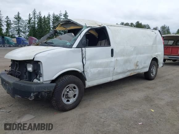 ✅ 2013 Chevrolet Express Cargo • VIN: 1GCWGGBA9D1163007 • Lot: 42438809. Listed on IAAI with Not provided. Free auction sales archive from the USA and detailed vehicle history report at DreamBid. Image 2.