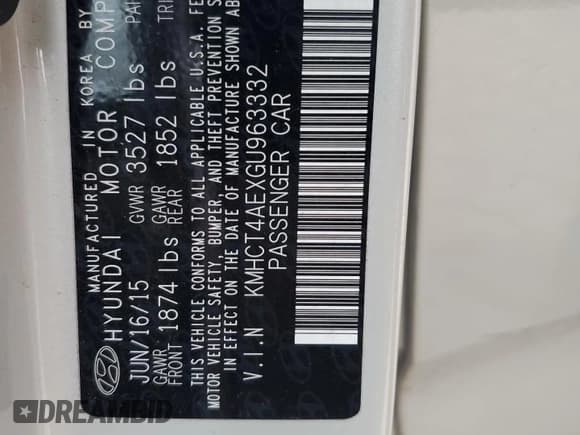 ✅ 2016 Hyundai Accent SE • VIN: KMHCT4AEXGU963332 • Лот: 82369804. Опубликован ранее на Copart с пробегом 119 847 миль. Бесплатный доступ к архиву аукционных продаж из США и подробный отчёт об истории автомобиля на DreamBid. Изображение 12.