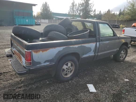 1991 Chevrolet S-10 EL X81 with VIN 1GCCT14ZXM0188776, listed as a Copart auction lot 78316434 with 266,519 mi miles and Clean title. Bid and sale history available at DreamBid. Image 3.