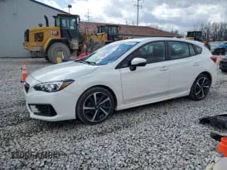 2021 Subaru Impreza Special Sports z VIN 4S3GTAM67M3707997, wystawiony jako Copart lot #49613065 z przebiegiem 69 310 mil mil oraz Szkoda całkowita • Salvage title. Historia ofert i sprzedaży dostępna na DreamBid. Obrazek 1.