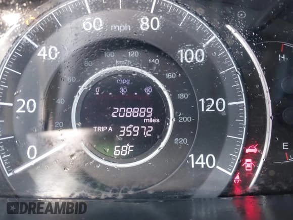 ✅ 2012 Honda CR-V EX-L • VIN: 5J6RM3H7XCL006304 • Lot: 43155896. Listed on IAAI with 208,889 mi. Free auction sales archive from the USA and detailed vehicle history report at DreamBid. Image 15.