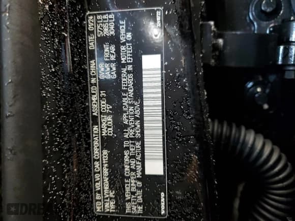 ✅ 2024 Volvo S90 Recharge Plug-In Hybrid Ultimate • VIN: LVYH60AF6RP411338 • Lot: 87608205. Listed on Copart with 833 mi. Free auction sales archive from the USA and detailed vehicle history report at DreamBid. Image 13.