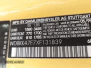 ✅ 1999 Mercedes-Benz SLK 230/320 • VIN: WDBKK47F7XF131839 • Lot: 42648299. Wystawiony na IAAI z przebiegiem 124 630 mil. Bezpłatny archiwum sprzedaży aukcyjnych z USA i szczegółowy raport historii pojazdu na DreamBid. Zdjęcie 9.
