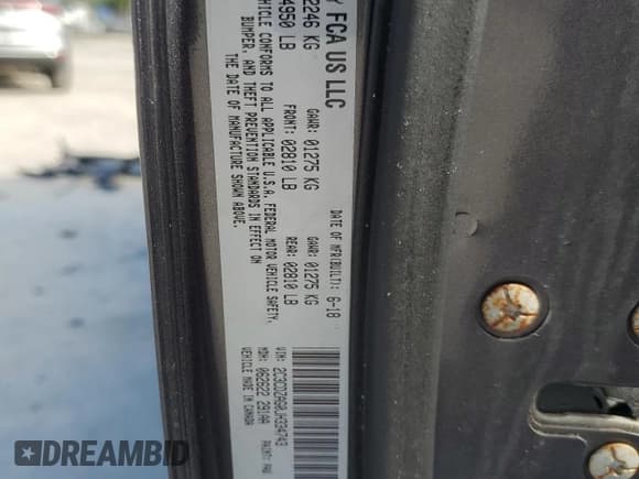 ✅ 2018 Dodge Challenger SXT • VIN: 2C3CDZAG0JH334743 • Lot: 92012645. Listed on Copart with 44,514 mi. Free auction sales archive from the USA and detailed vehicle history report at DreamBid. Image 12.