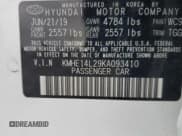 ✅ 2019 Hyundai Sonata • VIN: KMHE14L29KA093410 • Лот: 80761505. Опубликован ранее на Copart с пробегом 55 706 миль. Бесплатный доступ к архиву аукционных продаж из США и подробный отчёт об истории автомобиля на DreamBid. Изображение 12.