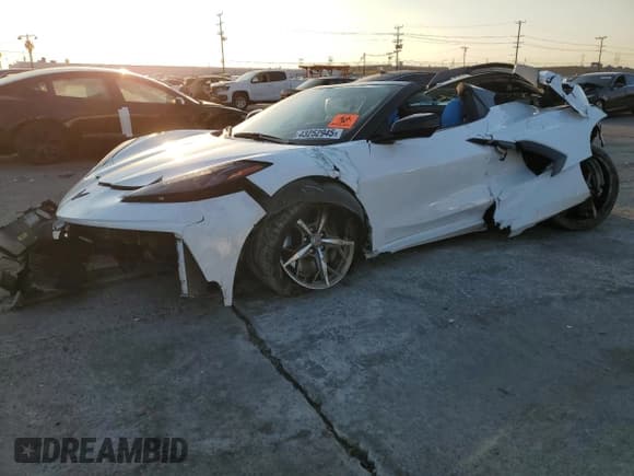 ✅ 2020 Chevrolet Corvette 3LT • VIN: 1G1Y83D44L5000903 • Lot: 43252945. Listed on Copart with Not provided. Free auction sales archive from the USA and detailed vehicle history report at DreamBid. Image 1.