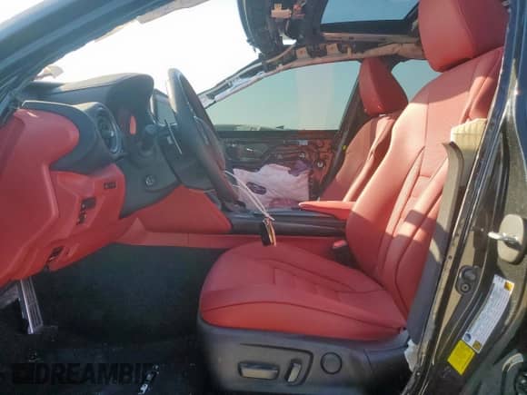 2025 Lexus IS 350 F Sport with VIN JTHGZ1E21S5038216, listed as a Copart auction lot 86664885 with 4,705 mi miles and Salvage title. Bid and sale history available at DreamBid. Image 7.