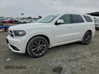 ✅ 2018 Dodge Durango GT • VIN: 1C4RDHDG9JC111972 • Lot: 95178975. Listed on Copart with 147,650 mi. Free auction sales archive from the USA and detailed vehicle history report at DreamBid. Image 1.